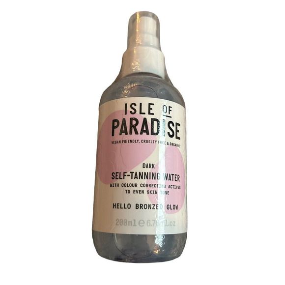 Isle of Paradise Hello Bronzed Glow, 6.76 oz Self Tanning Water - Dark - Picture 2 of 5